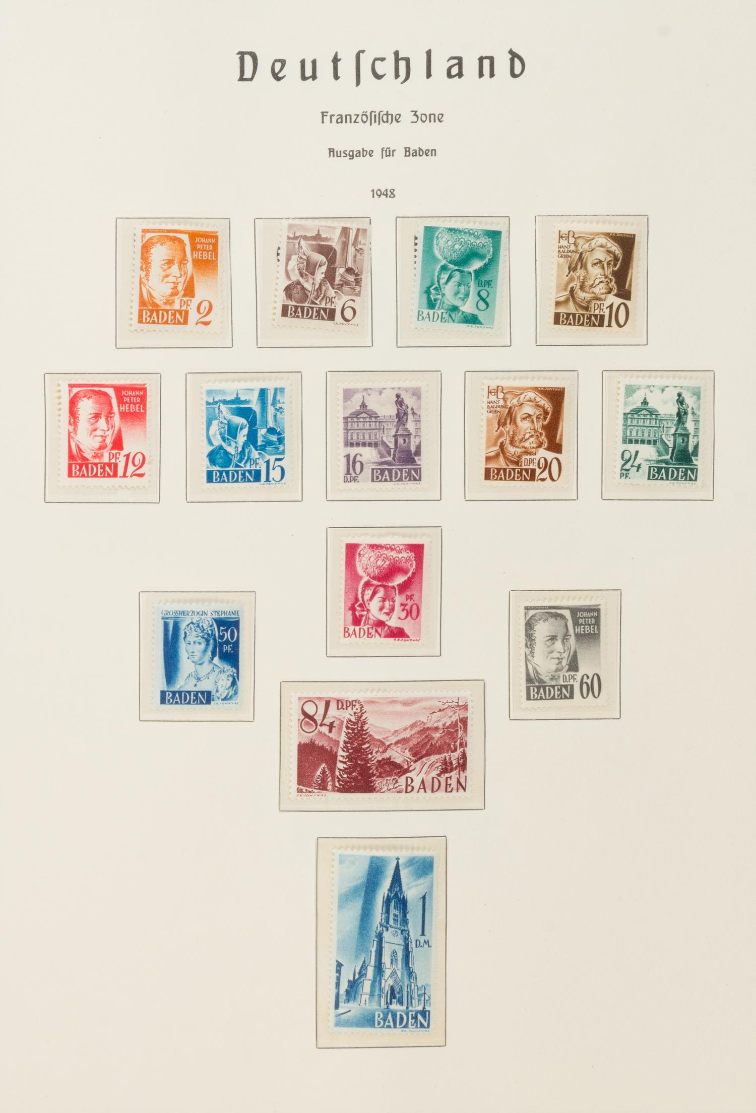A Collection of 20th Century German Stamps — 1924-1962