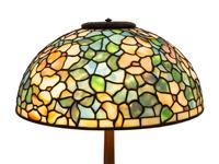 A Leaded Glass Table Lamp