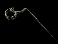 A Luristan Bronze Ibex Fibula