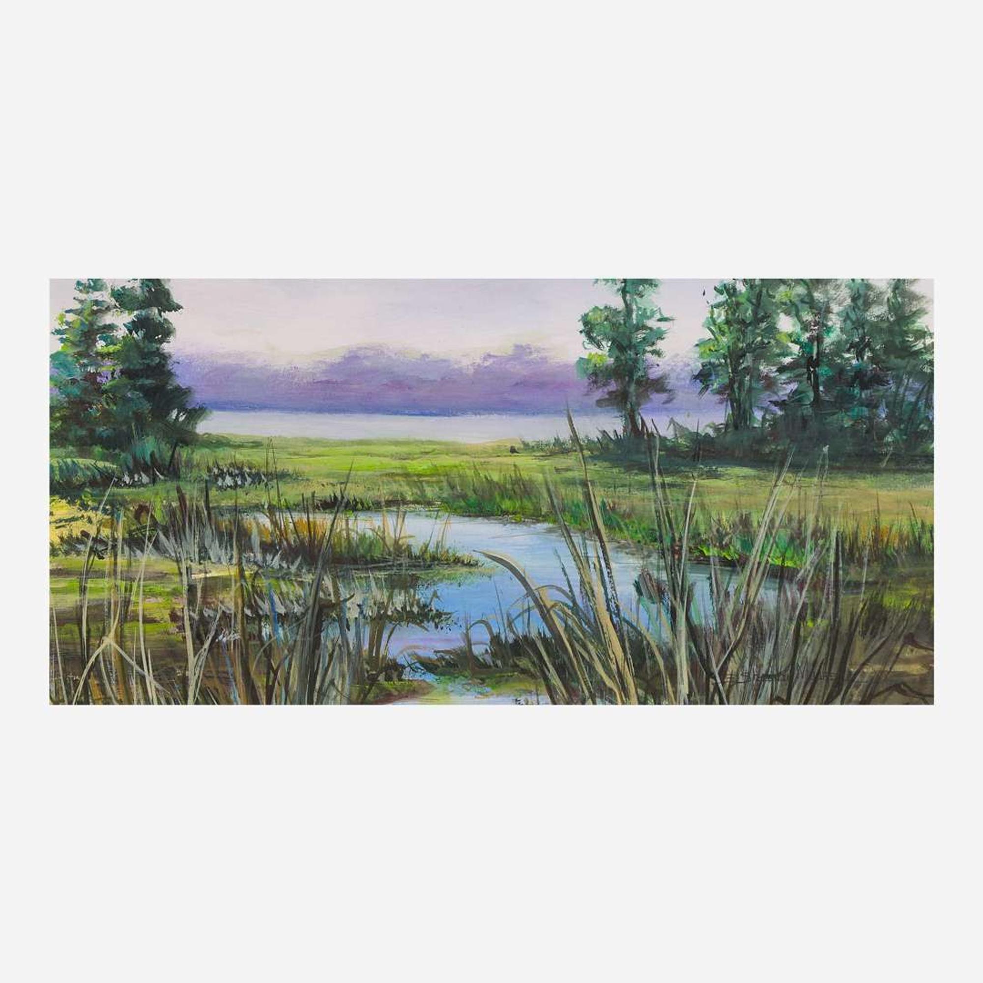 Eileen Shannon Moore (American, 20th Century) Marsh Scene