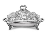 An English Silver Entrée Dish and Cover