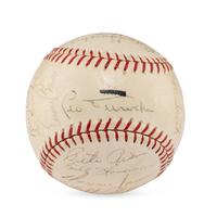 A 1967 Chicago Cubs Team Signed Autograph Baseball
