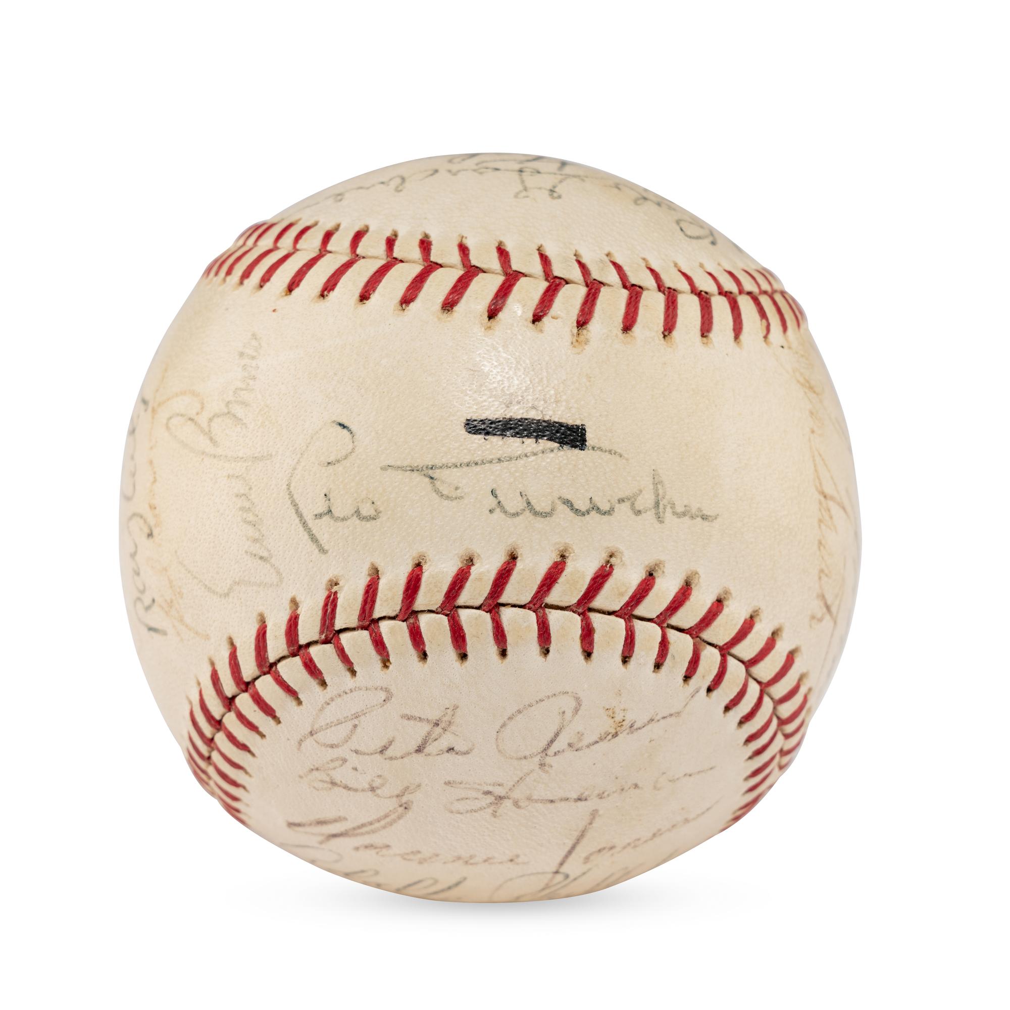 A 1967 Chicago Cubs Team Signed Autograph Baseball