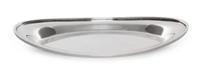 An Italian Silver Tray, Alphonse Lapaglia, 20th Century, of oval form with an applied rim.