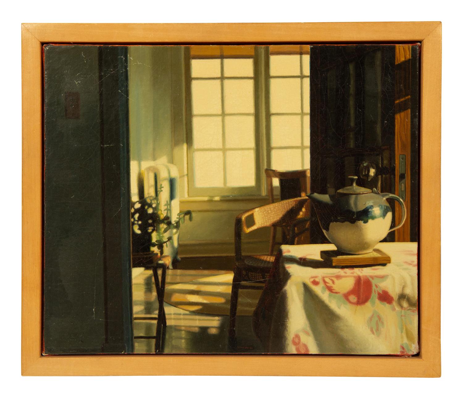 Sunroom Doorway with Teapot and Dining Table (Two works)