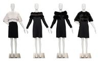 Two Fur Jackets and Two Stoles, Including Judith Leiber and Badgley Mischka