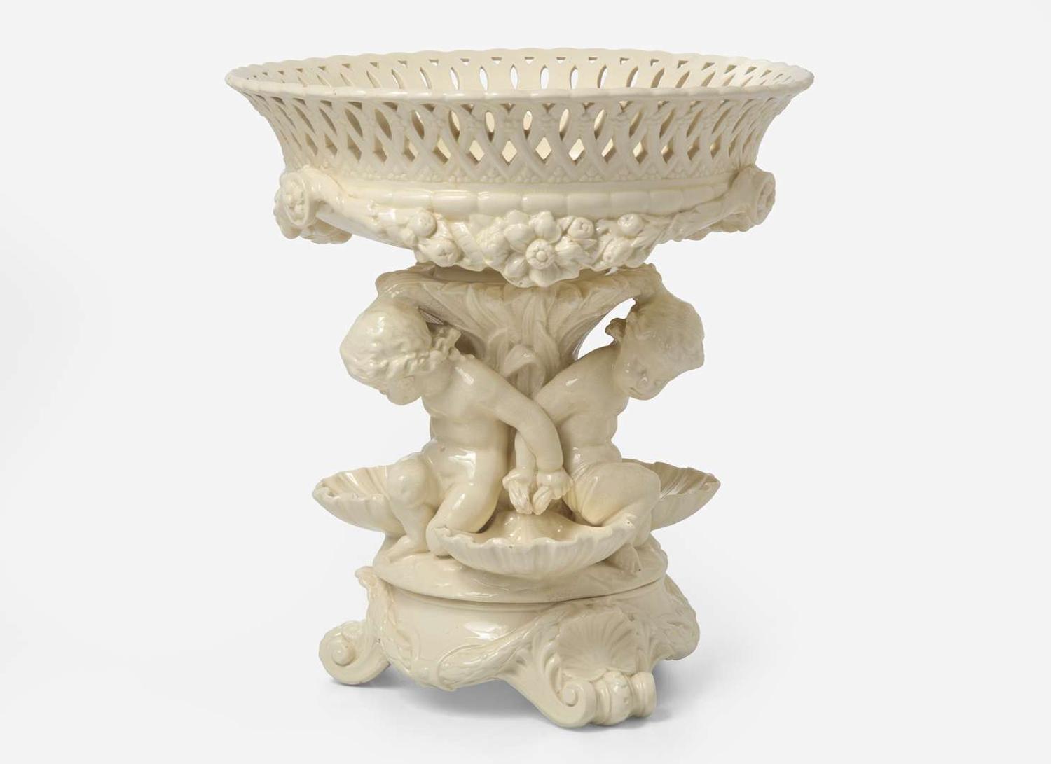 A Large Wedgwood Queensware Centerpiece, UK, 1879