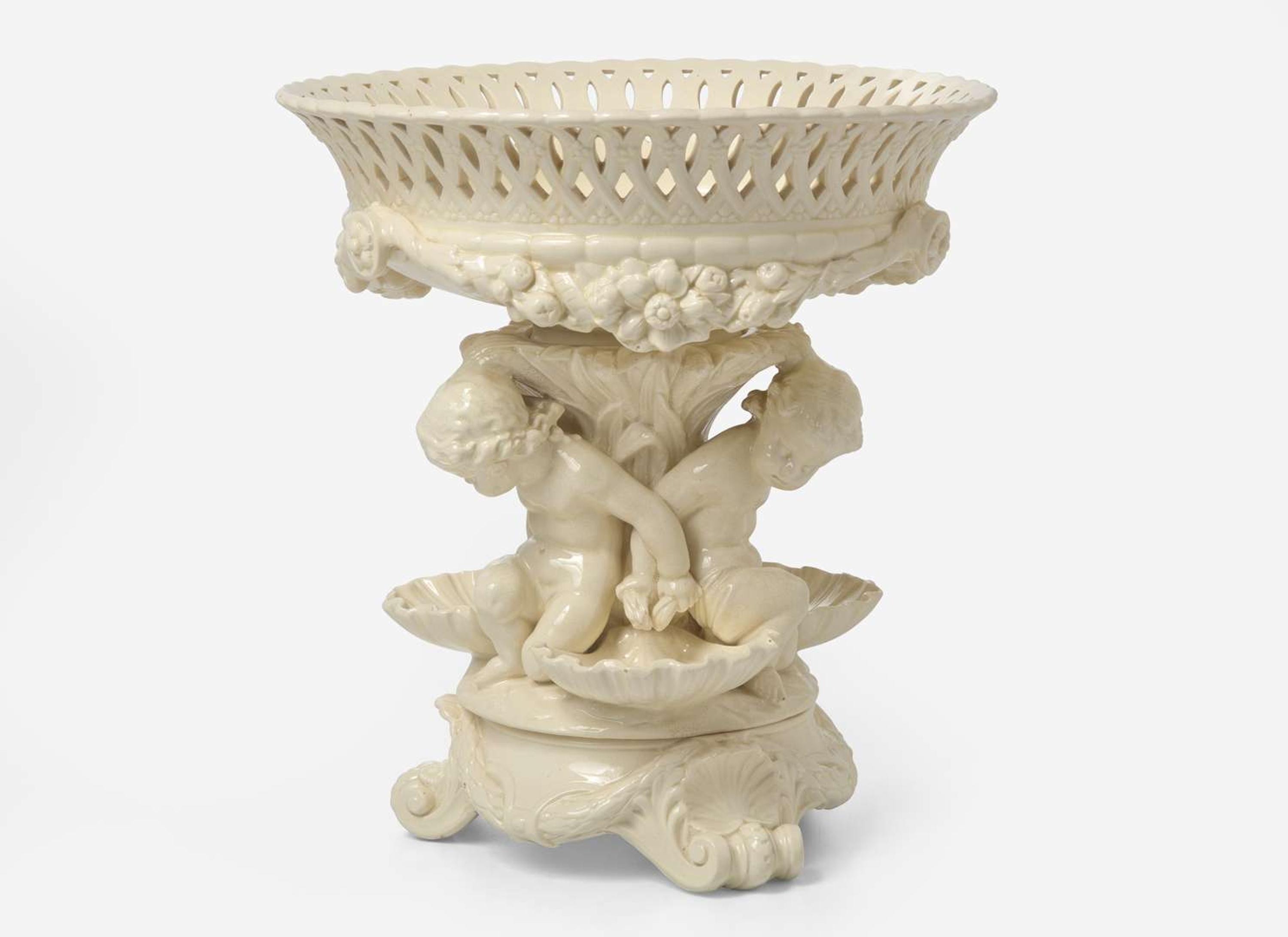 A Large Wedgwood Queensware Centerpiece, UK, 1879
