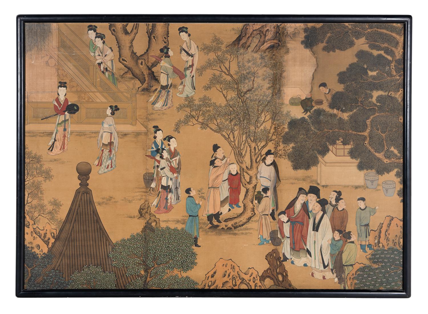 Two Chinese Ink and Color Paintings