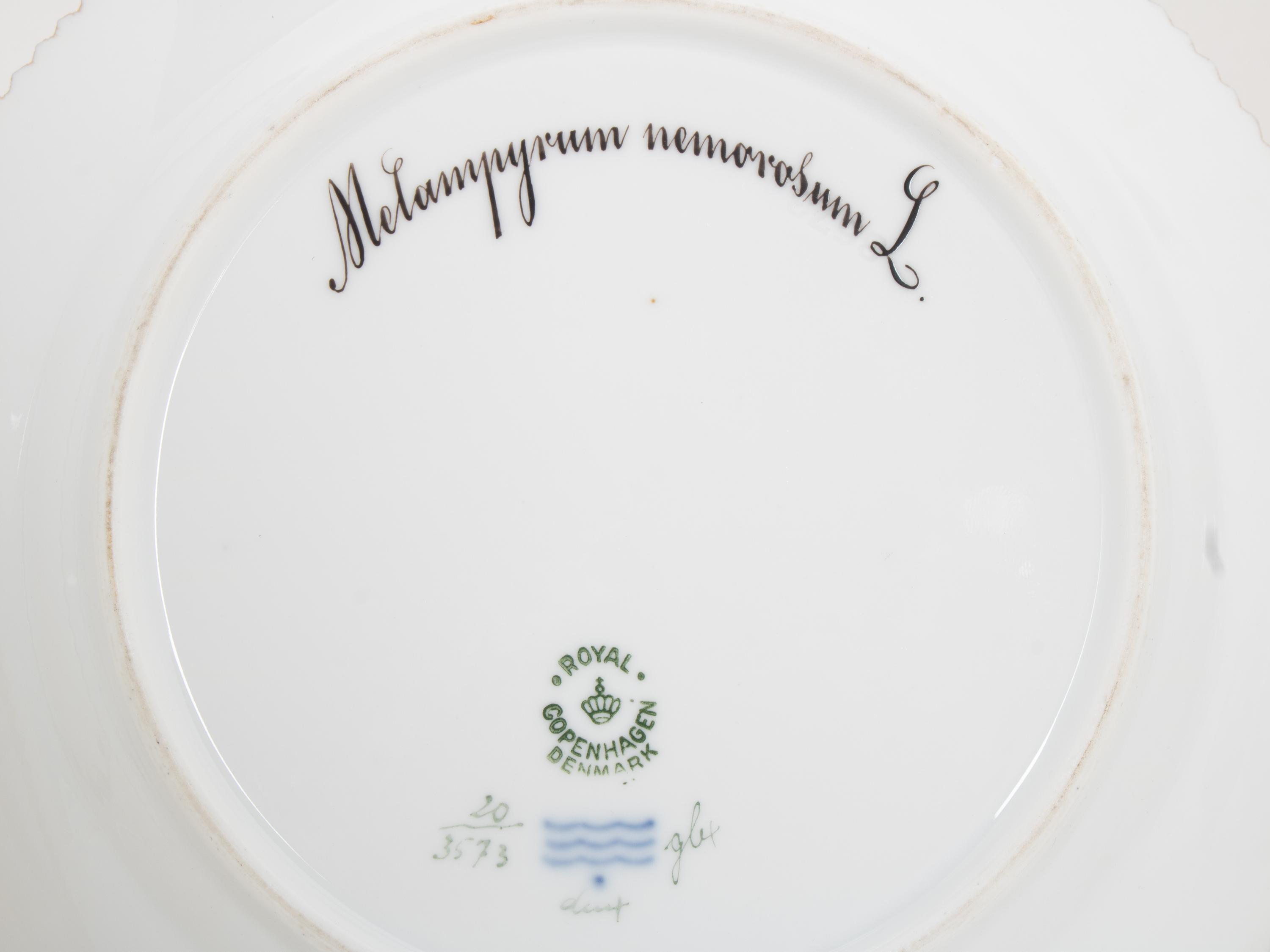 A Set of Thirteen Royal Copenhagen Flora Danica Salad Plates