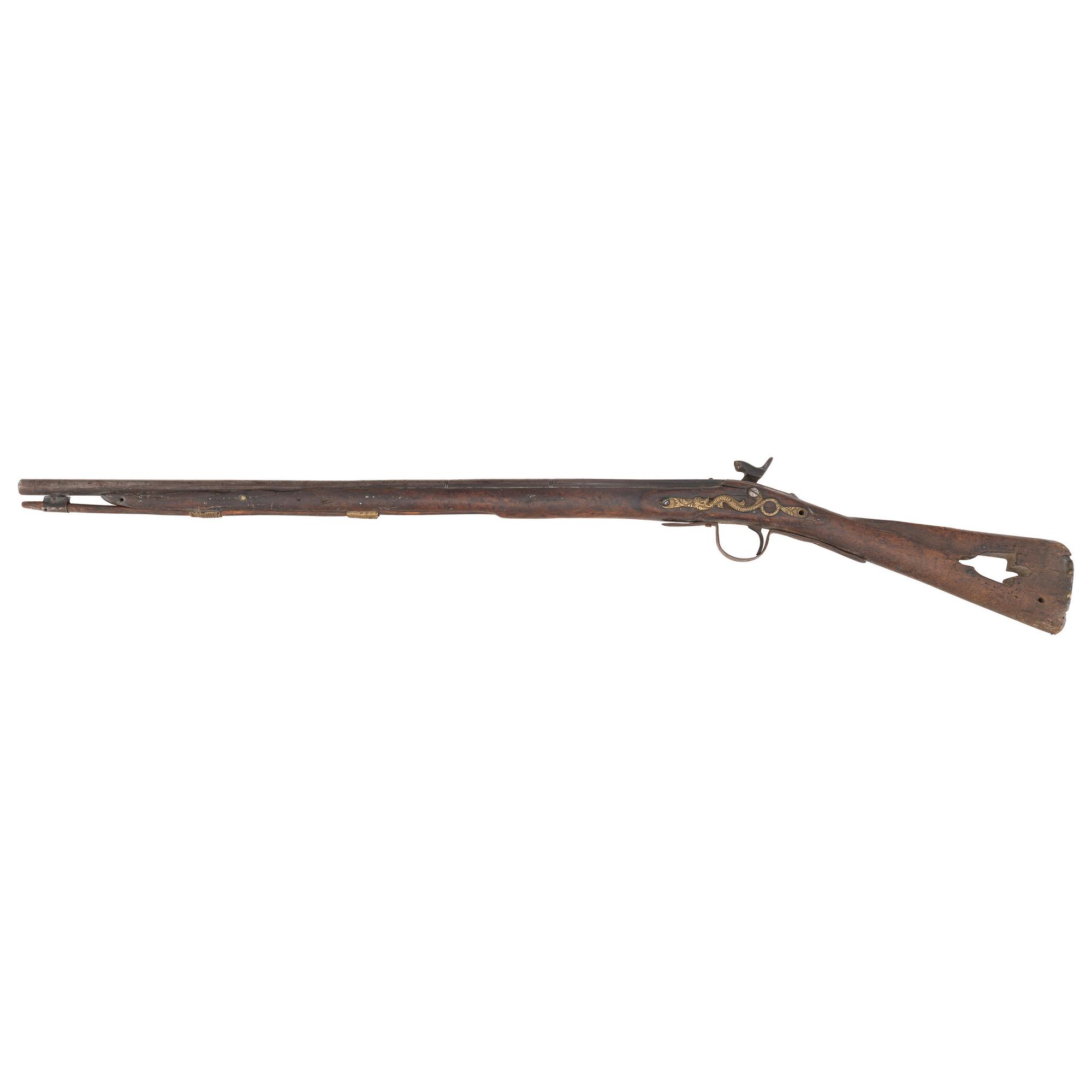 Native Altered Percussion Trade Gun by Isaac Hollis & Sons