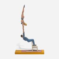 Roger Guit (French, 1899-1978) A Group of Five Carved and Painted Circus Act Dioramas
