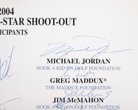 A 2004 Chrysler Golf Shootout Multi Signed Autograph Invitation Including Michael Jordan (Beckett Authentication Services Letter BAS Certified),