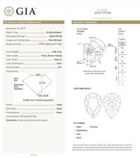 FANCY BROWN-YELLOW DIAMOND AND DIAMOND RING-DANT