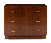 A Contemporary Walnut Chest of Drawers