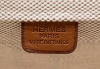 An Hermes Steeple Toile Tote Bag, 22" x 12" x 12".