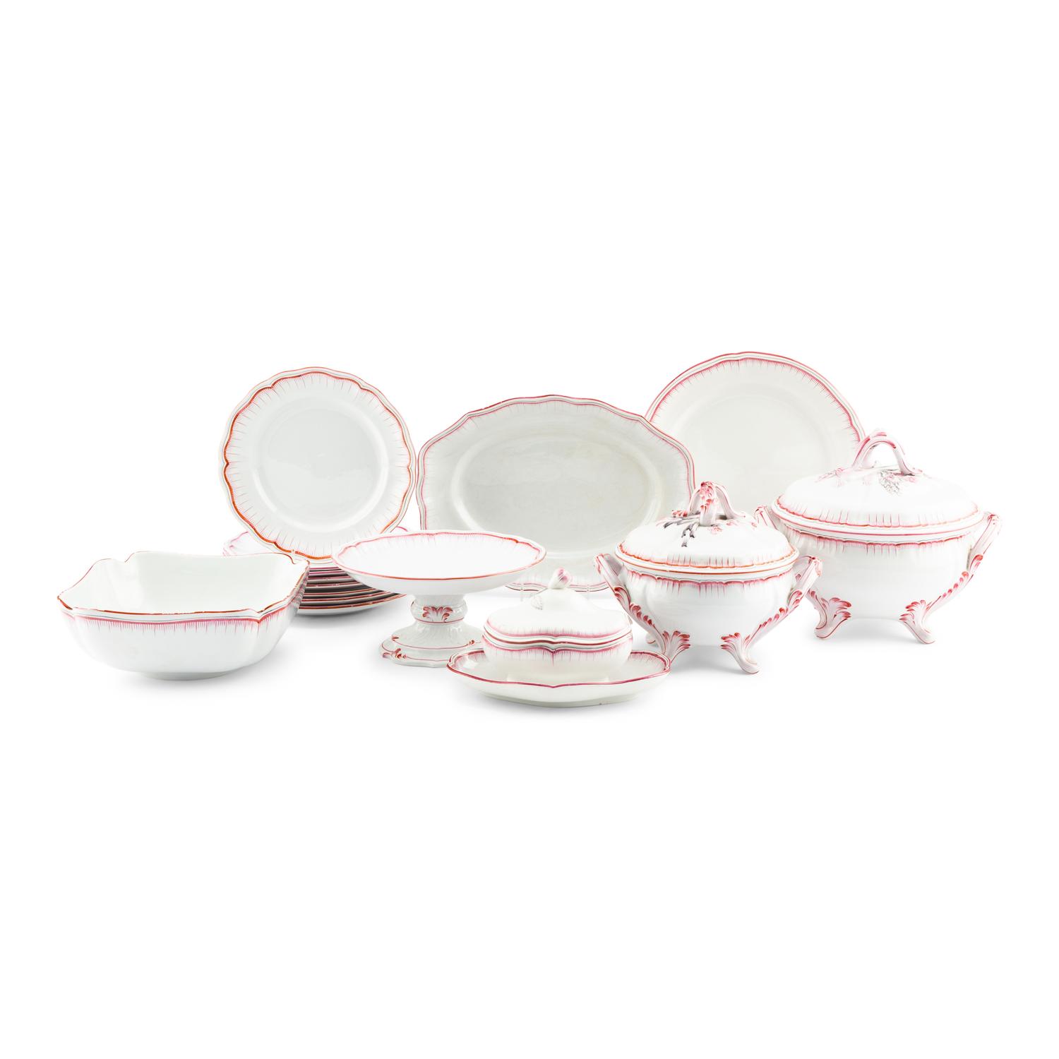 A French Faience Dinner Service