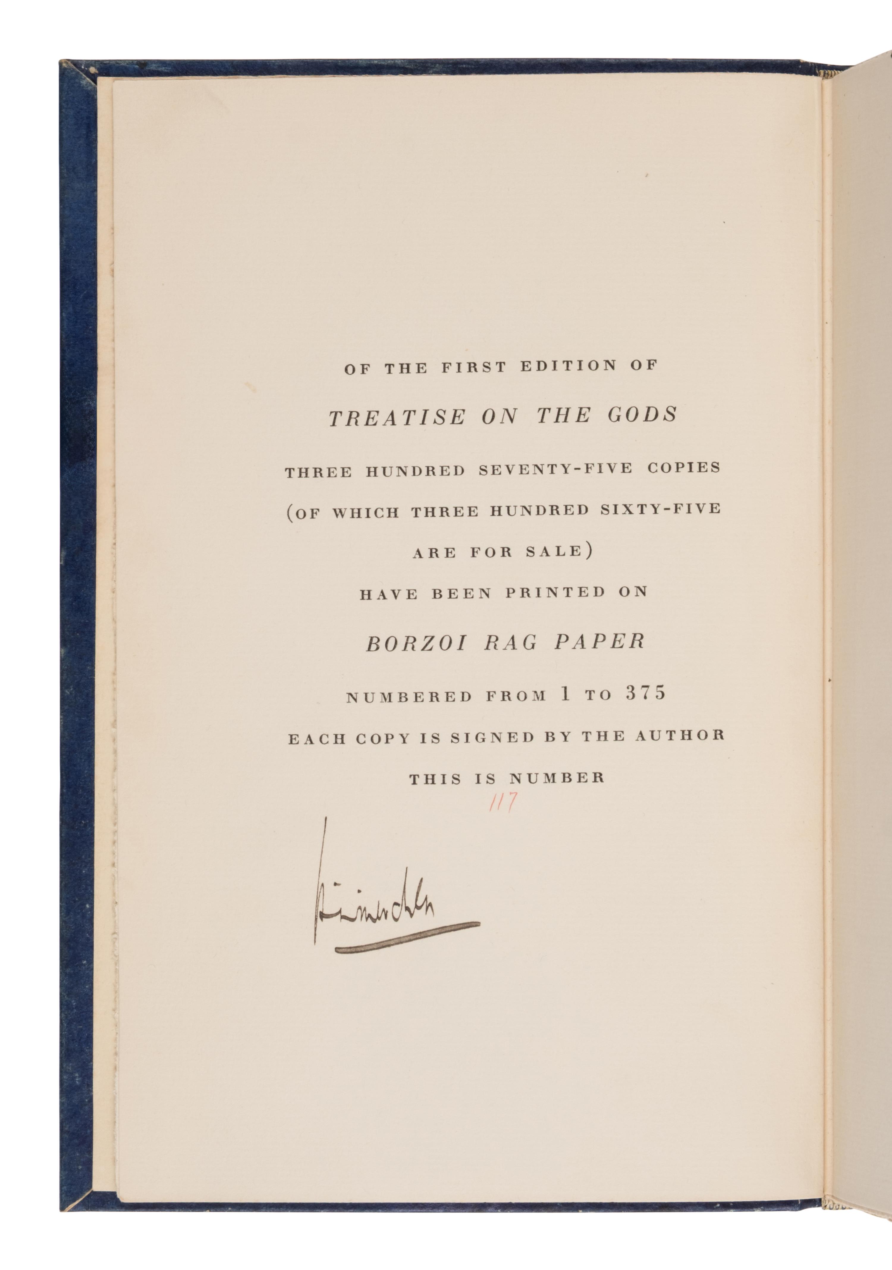 [Literature] Mencken, H.L. Treatise on the Gods
