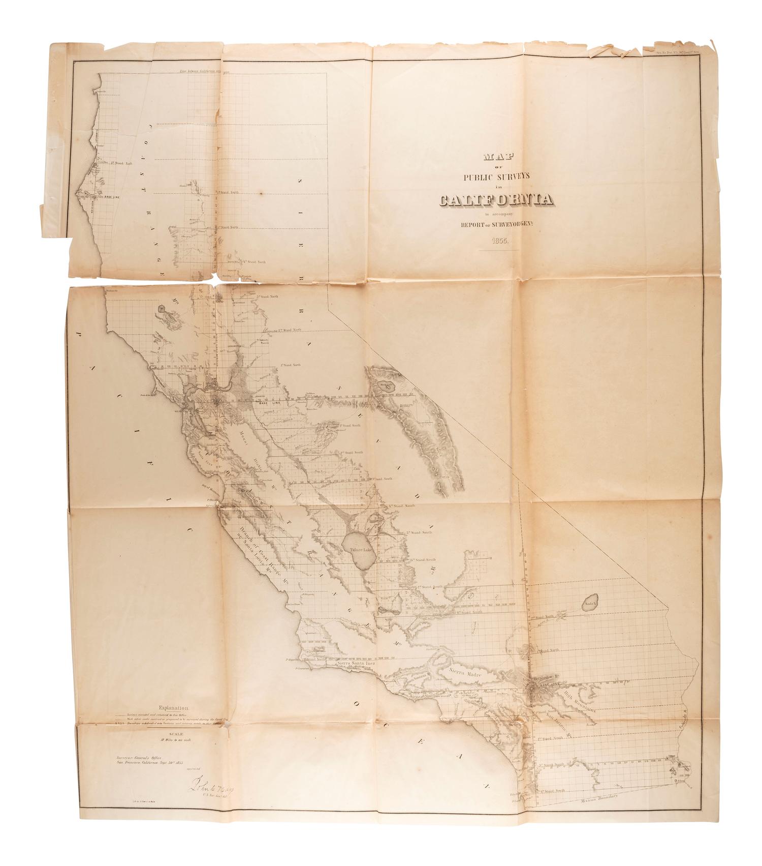 [MAPS & ATLASES]. HAGGOTT, Ernest A. and Chas. M. RICHARDS. Yavapai County, Arizona. N.p.: E.A. Haggott, 1903. [ With :] 3 USGS Survey maps. ca 1891. [ Also with :] Map of Public Surveys in California.