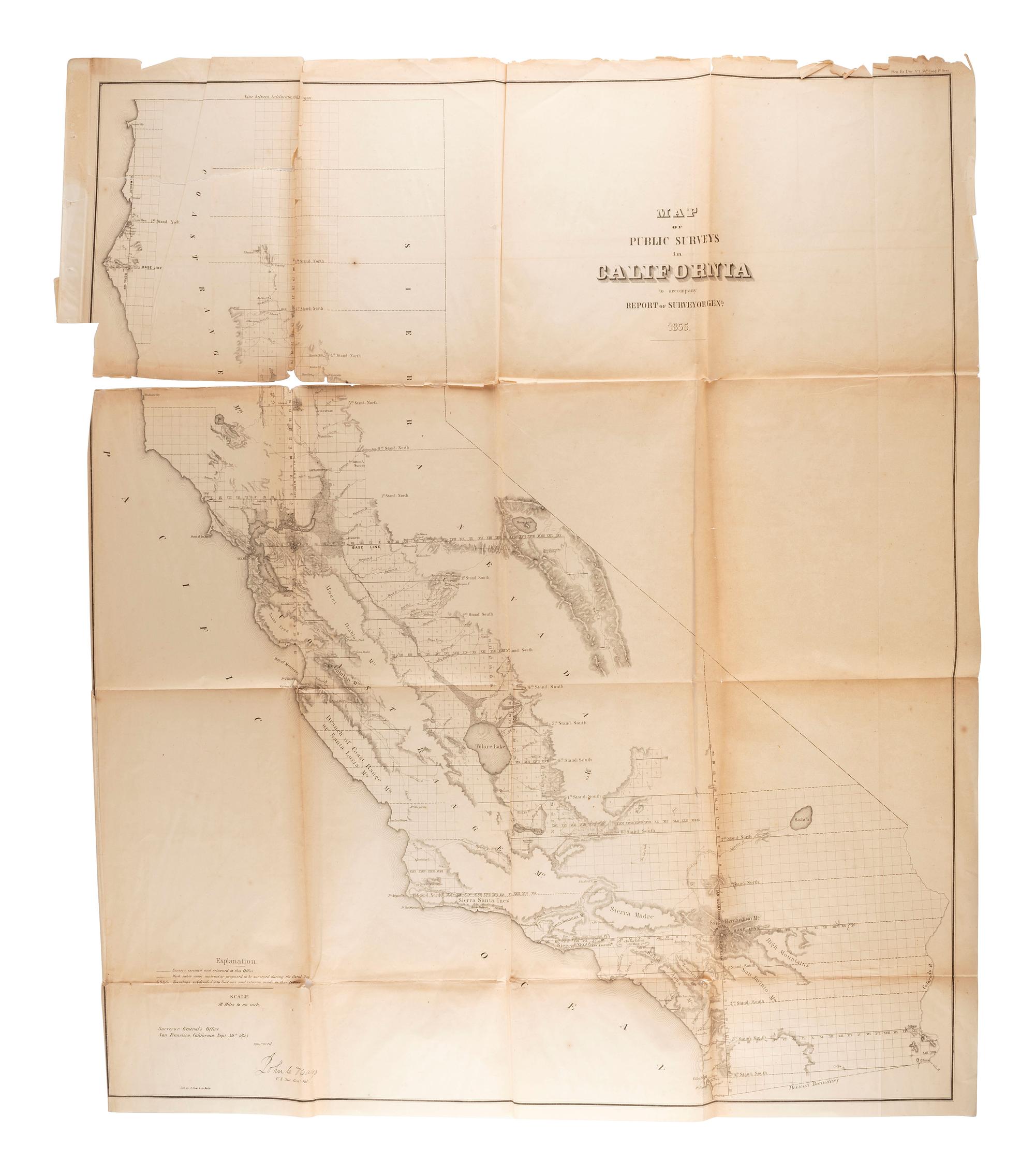 [MAPS & ATLASES]. HAGGOTT, Ernest A. and Chas. M. RICHARDS. Yavapai County, Arizona. N.p.: E.A. Haggott, 1903. [ With :] 3 USGS Survey maps. ca 1891. [ Also with :] Map of Public Surveys in California.