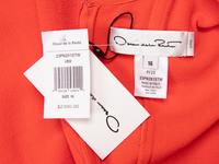OSCAR DE LA RENTA, ORANGE SHORT SLEEVE DRESS NWT