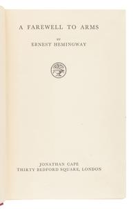 HEMINGWAY, Ernest. A group of 5 FIRST ENGLISH EDITIONS, comprising: