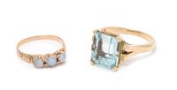 A Collection of Yellow Gold and Gemstone Rings,