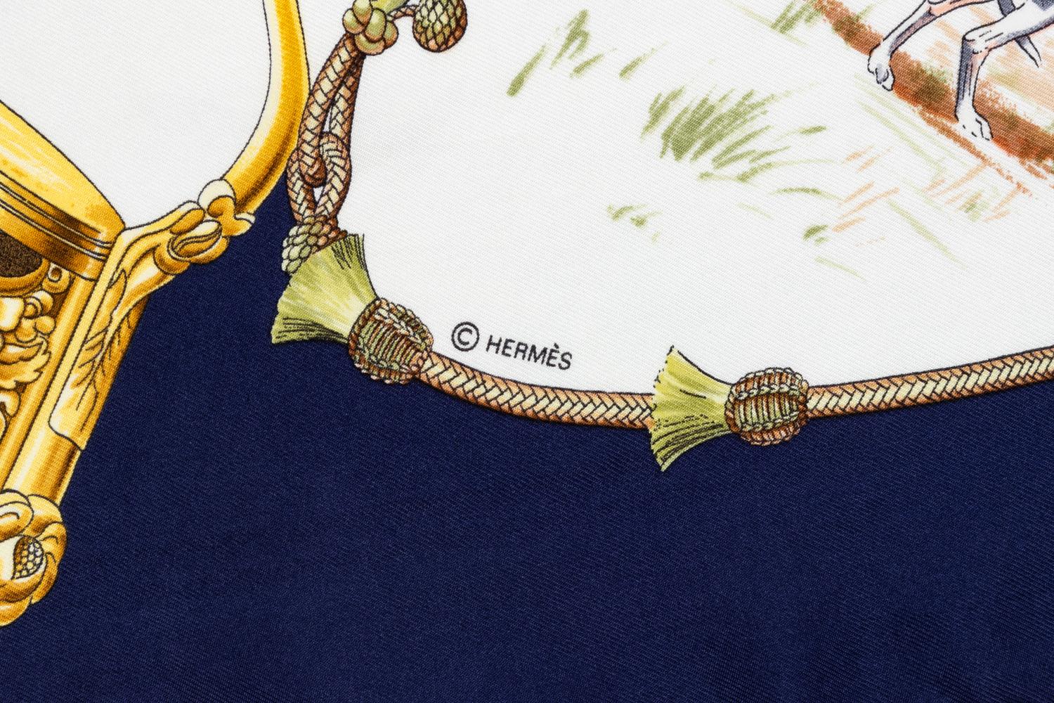 Two Hermès 90cm Silk Scarf, Carré