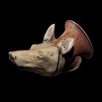 A Tarentine Terracotta Rhyton in the Form of a Dog's Head