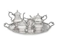 An American Silver Six-Piece Tea and Coffee Service