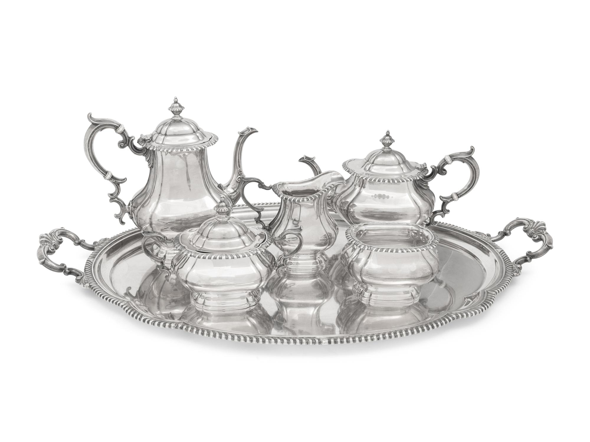 An American Silver Six-Piece Tea and Coffee Service