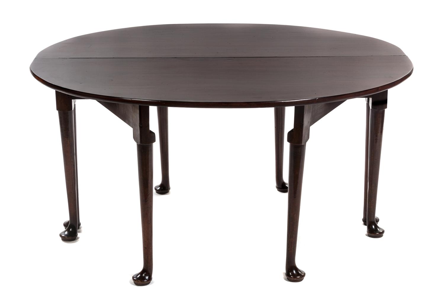 A Pair of George III Mahogany Campaign Tables, 19TH CENTURY, Height 28 x width 55 x depth 47 1/2 inches (joined). — 19TH CENTURY,