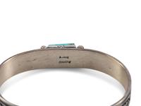 Sterling Silver and Royston Turquoise Cuff Bracelets