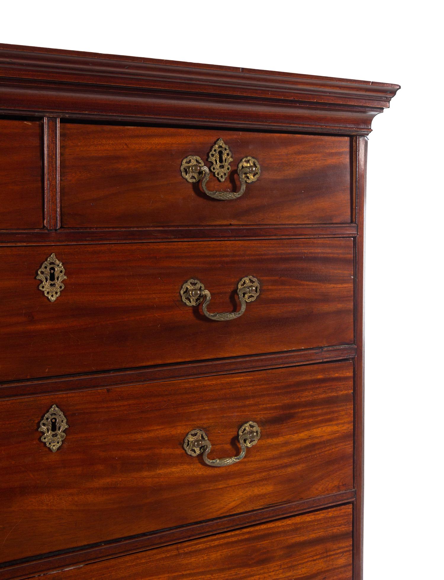 A George III Mahogany Chest-on-Chest