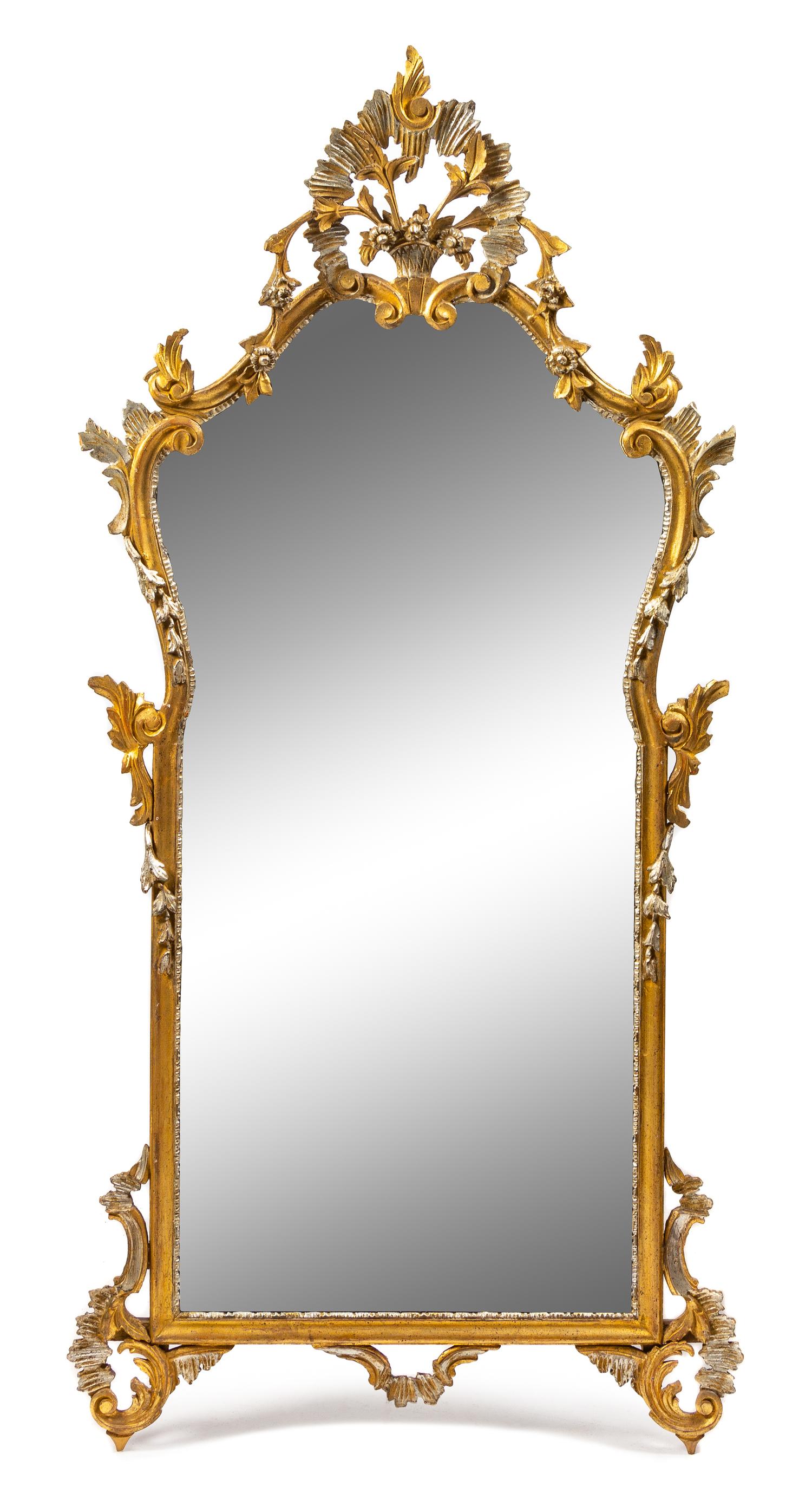 A Continental Giltwood Mirror