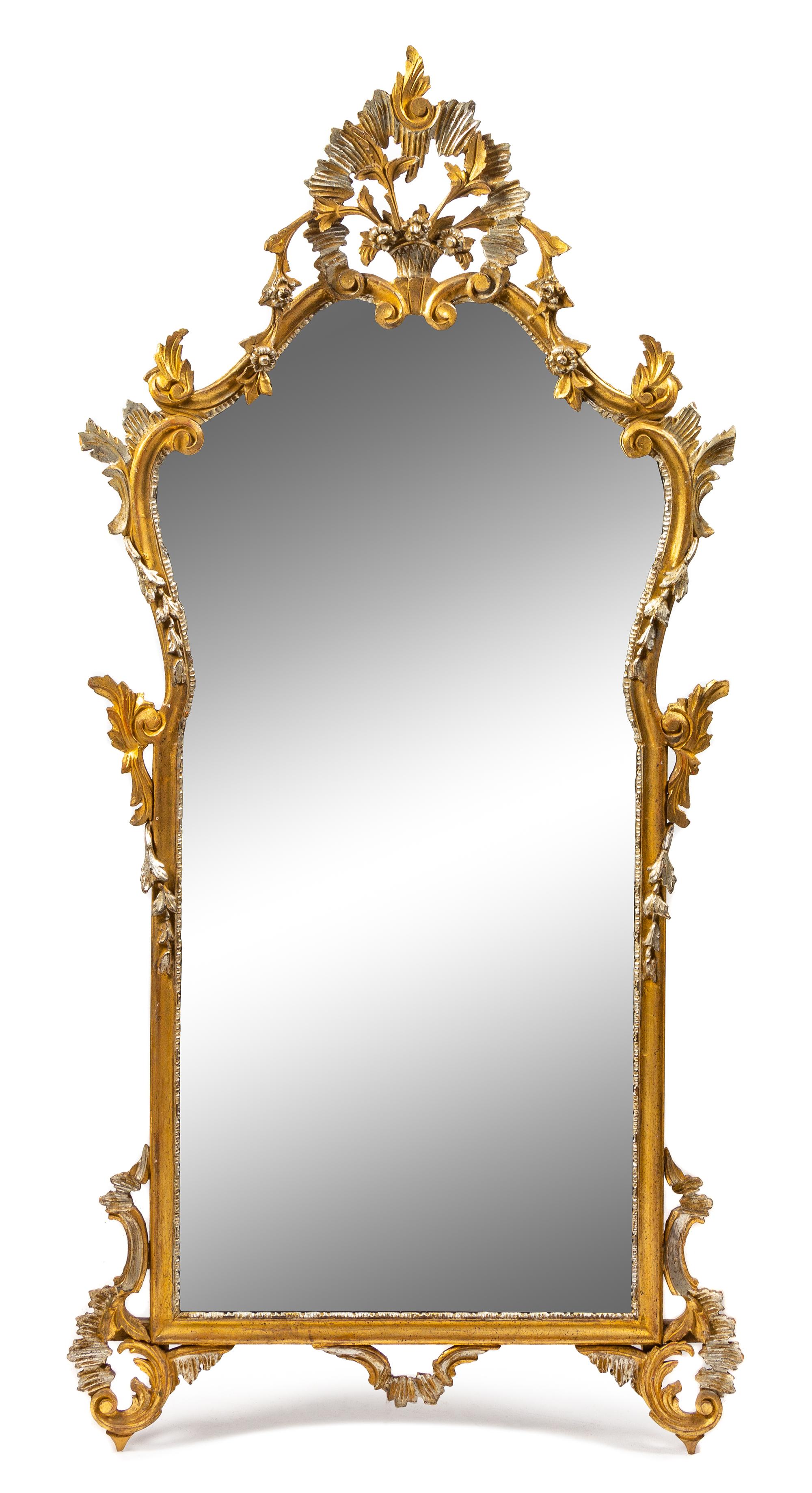 A Continental Giltwood Mirror