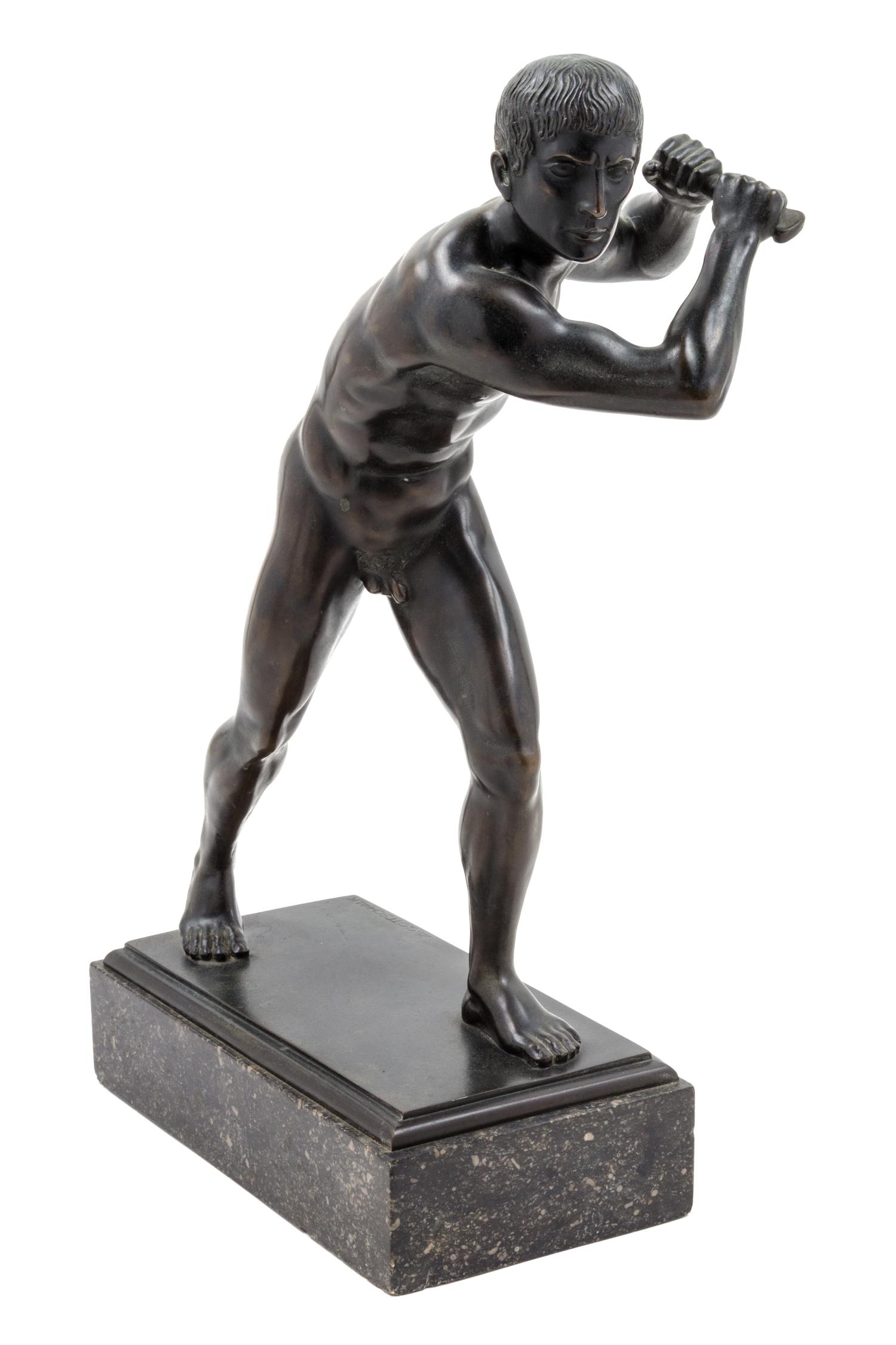 A Continental Bronze Figure Height 18 inches. — A. GOTTSCHALK, EARLY 20TH CENTURY