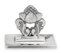 A Set of Twelve Georg Jensen Silver Acorn Place Card Holders