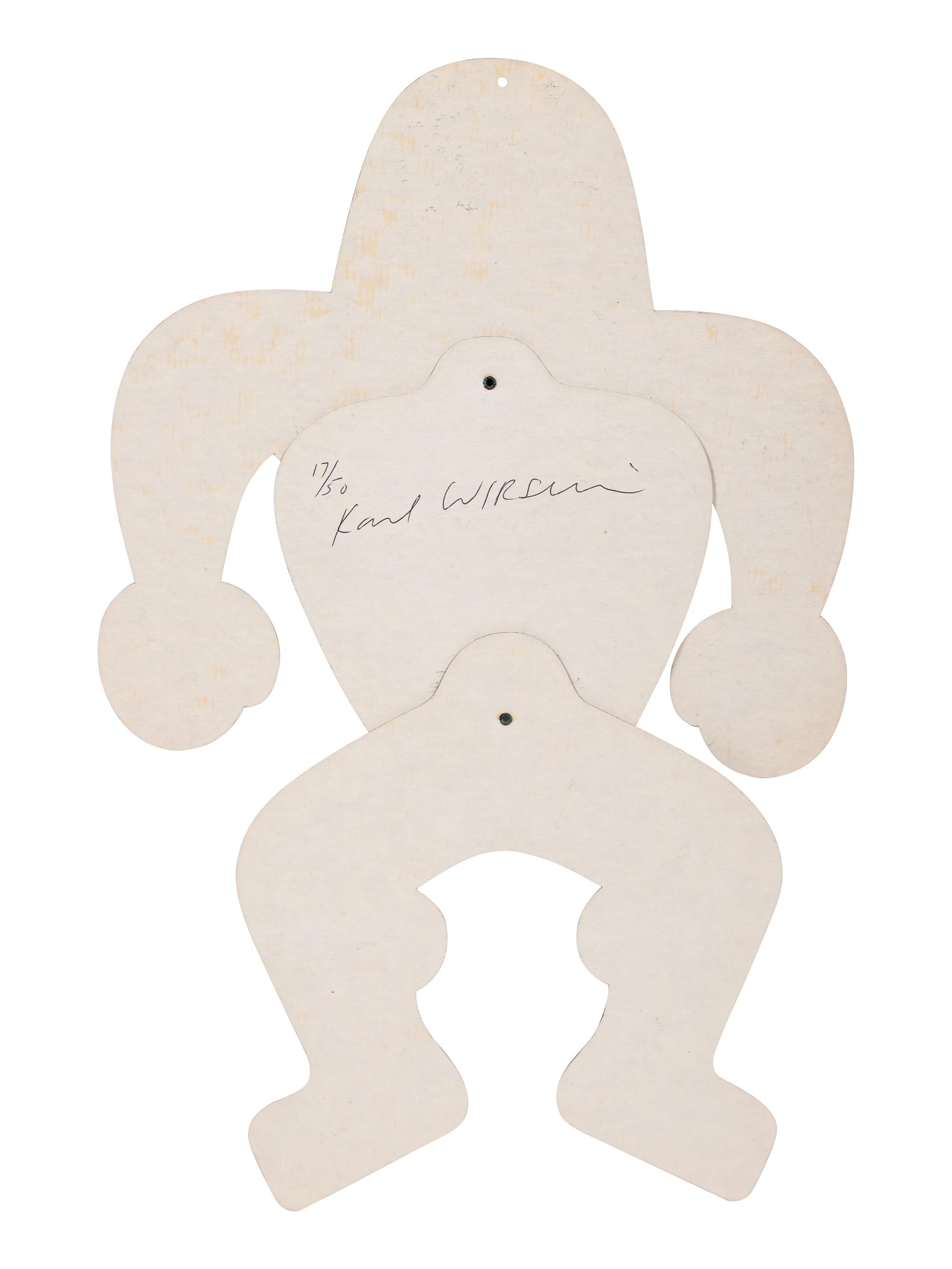 Dancing Hare Toddy, Dancing Kong Tamari, together with a signed Hare Toddy Kong Tamari Objects selected by Karl Wirsum Exhibition Poster