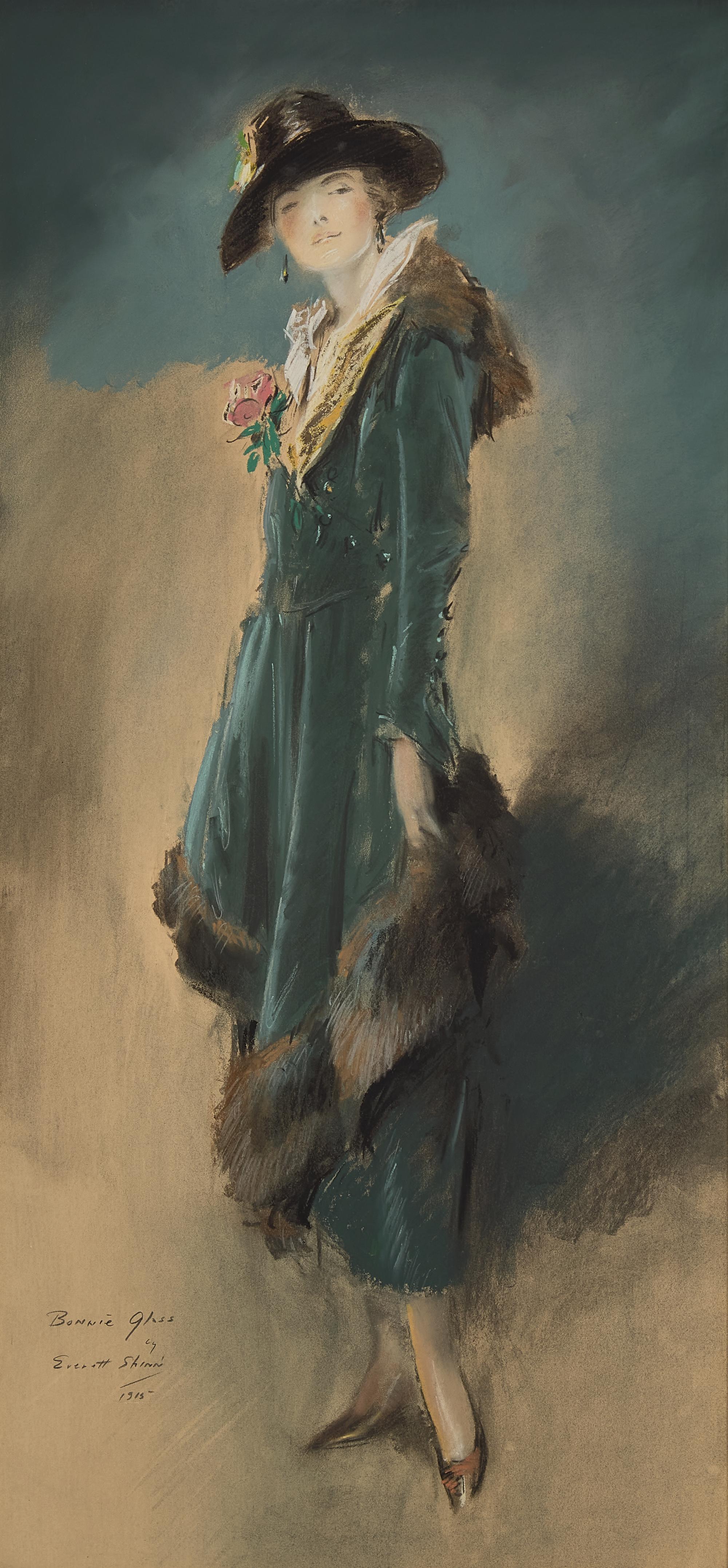 Everett Shinn (American, 1876-1953) — Bonnie Glass , 1915