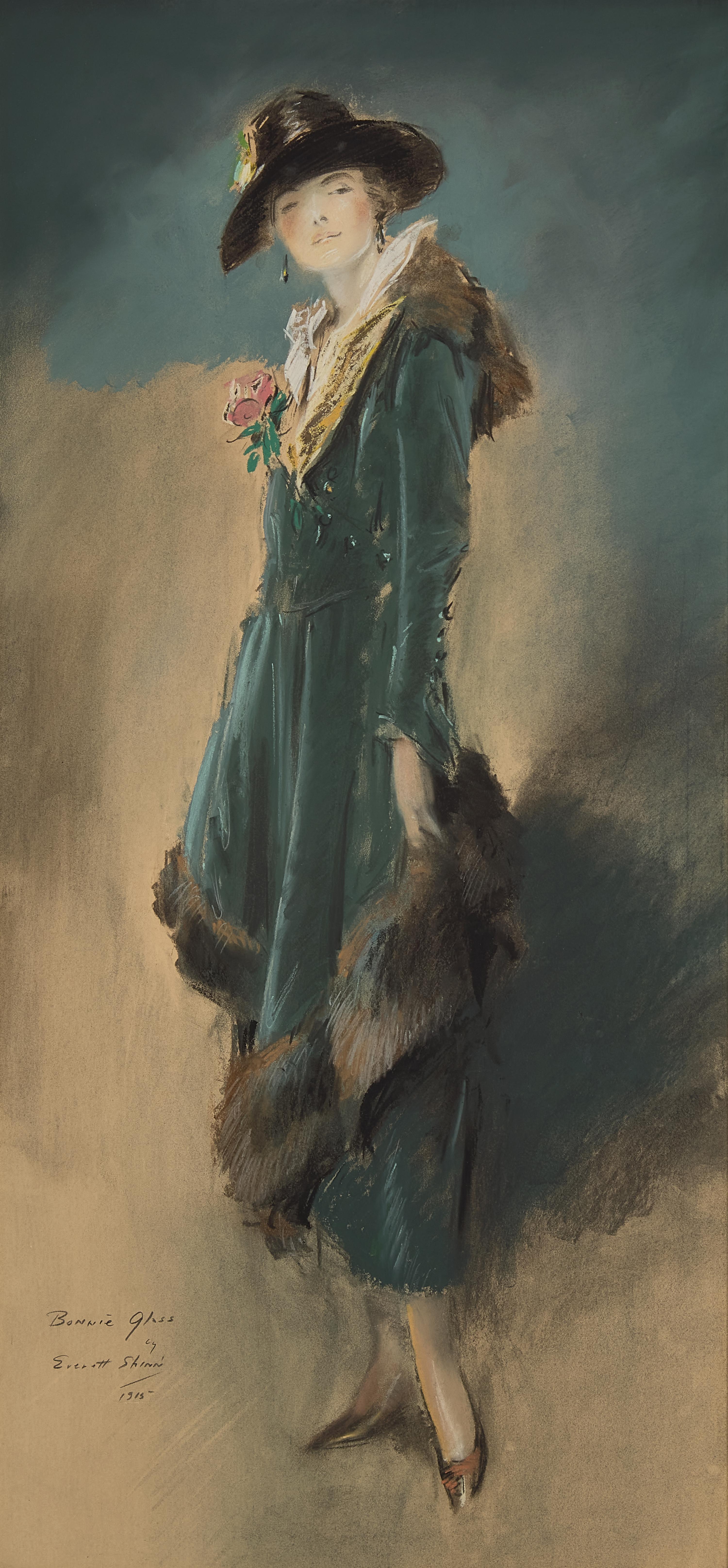 Everett Shinn (American, 1876-1953) — Bonnie Glass , 1915