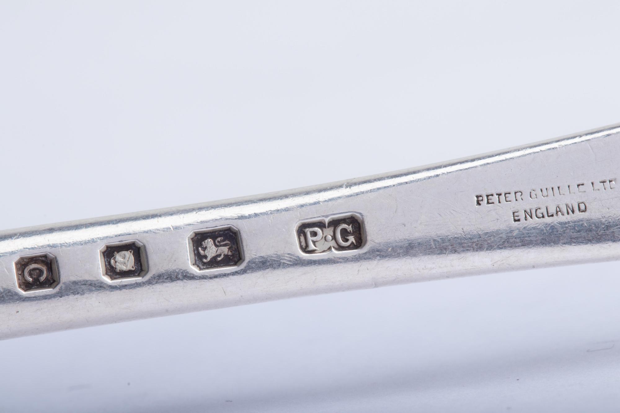 An Assembled English Silver Flatware Service