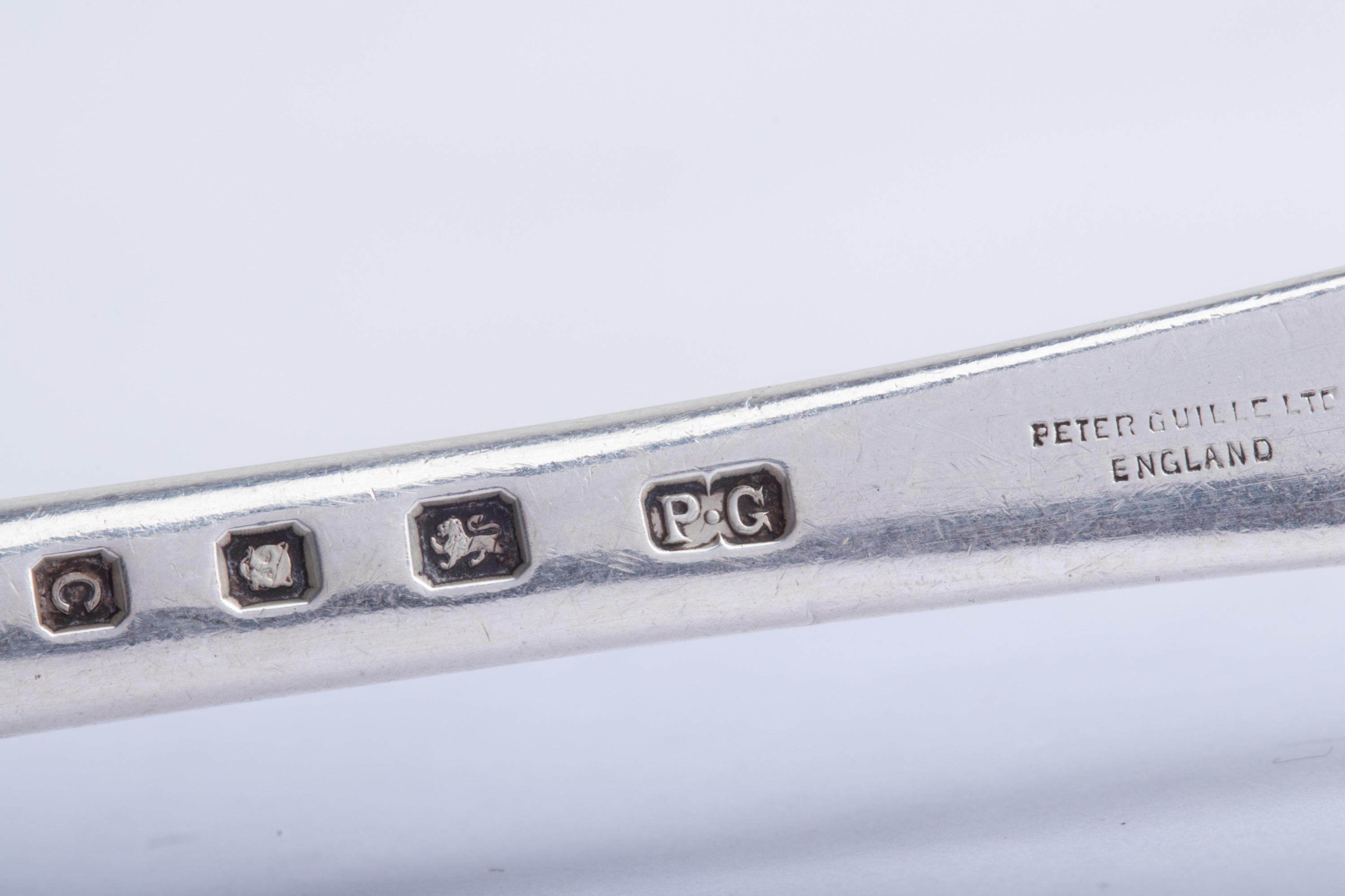 An Assembled English Silver Flatware Service