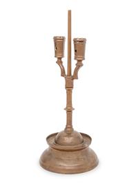 A Southern German Three Kings Two-Light Candlestick