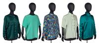 Five Chanel Silk Blouses