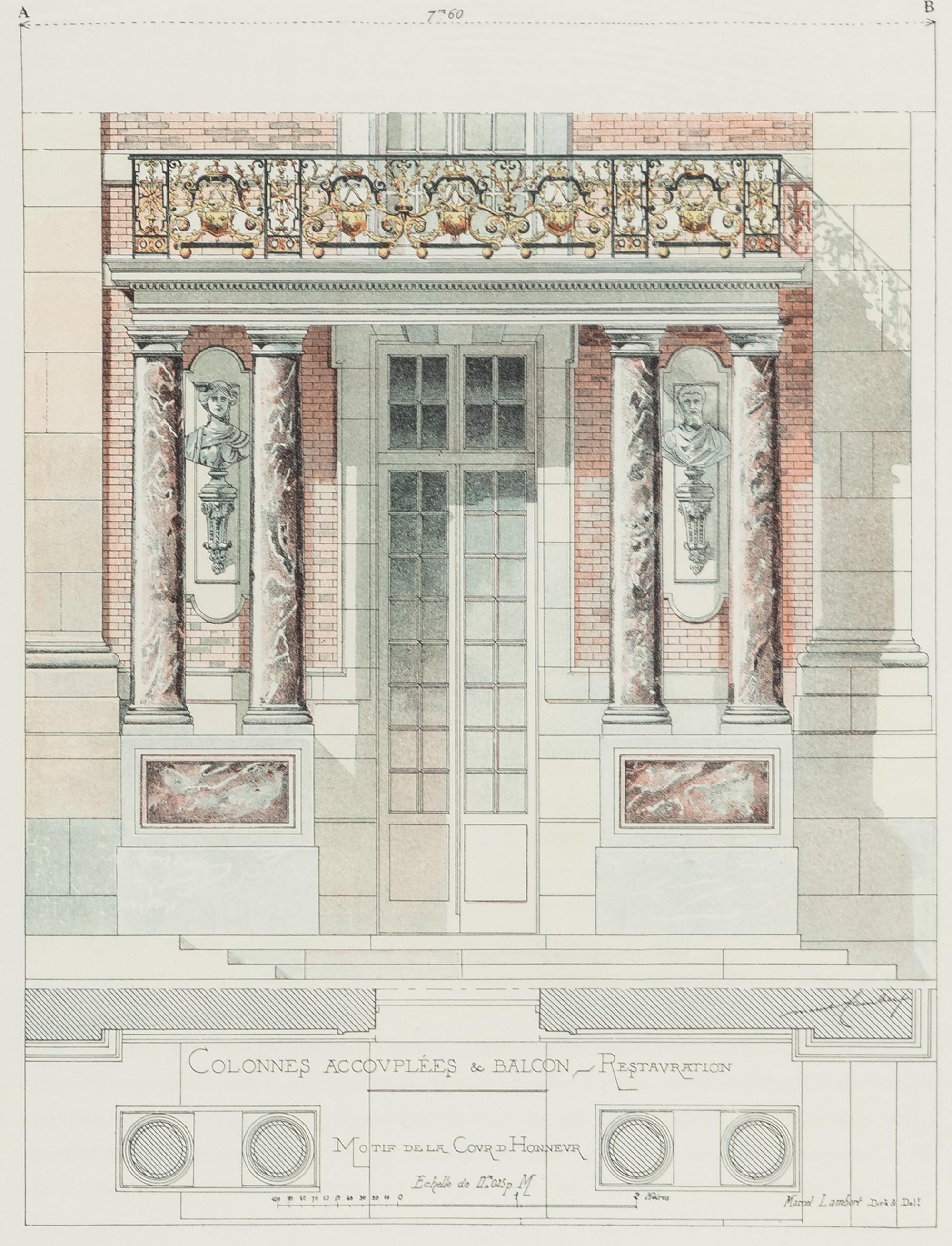 Five Continental Colored Engravings