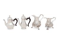 Four English Silver Table Articles