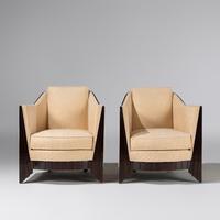 Pair of Art Deco lounge chairs M.I.M., 1924
