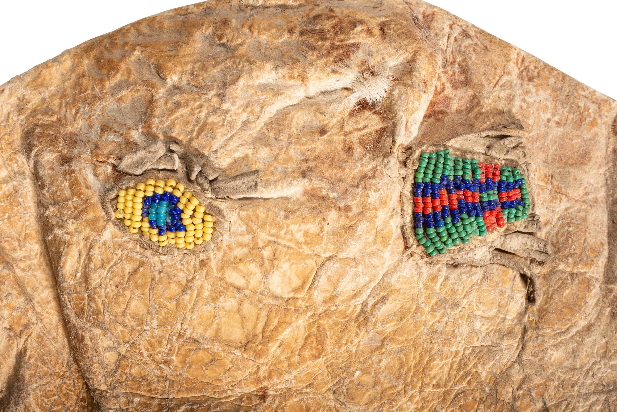Sioux Beaded Calf Head Bag