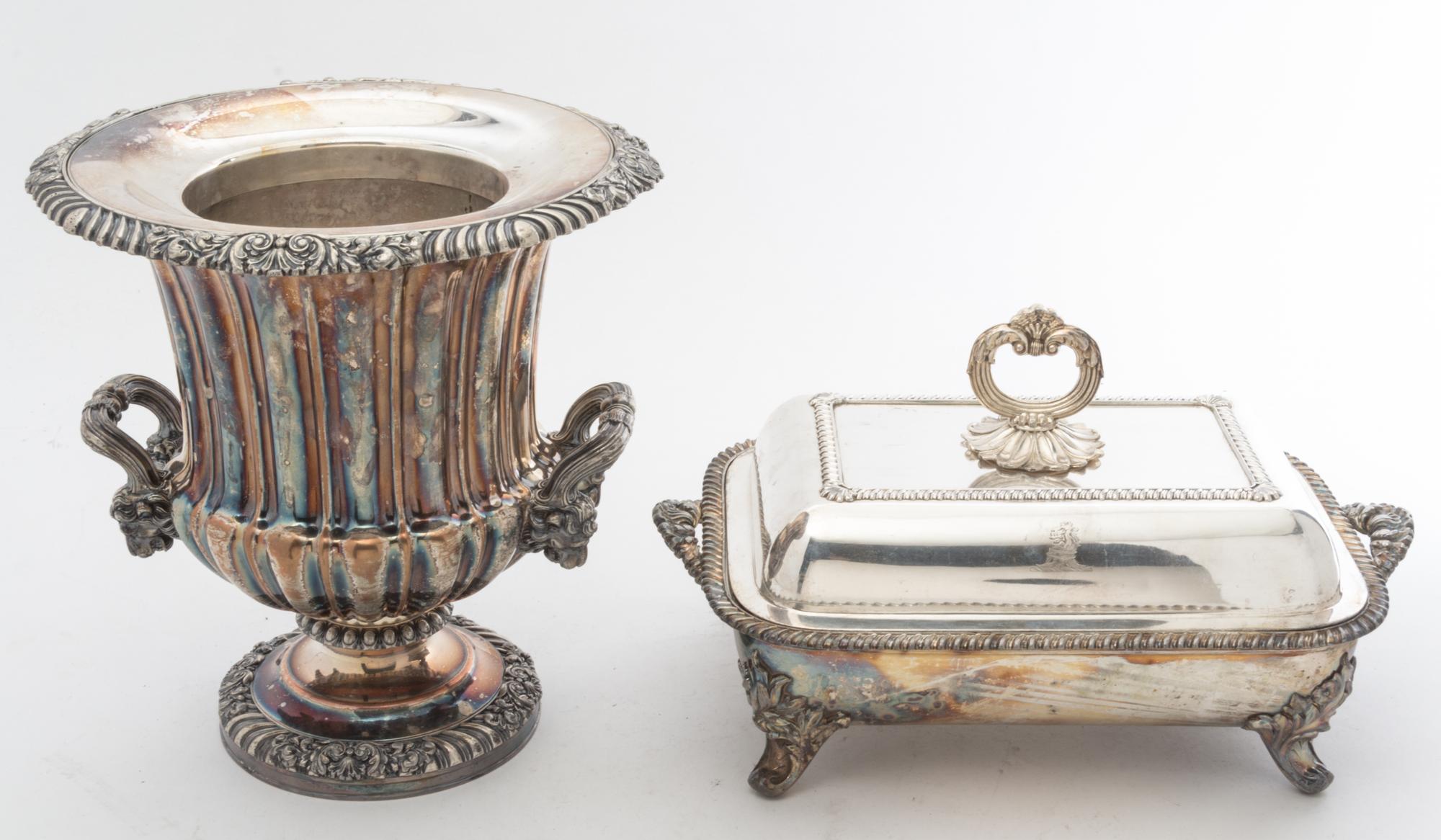 A Collection of Silver-plate Serving Articles Height of first 9 1/2 inches. — 20TH CENTURY